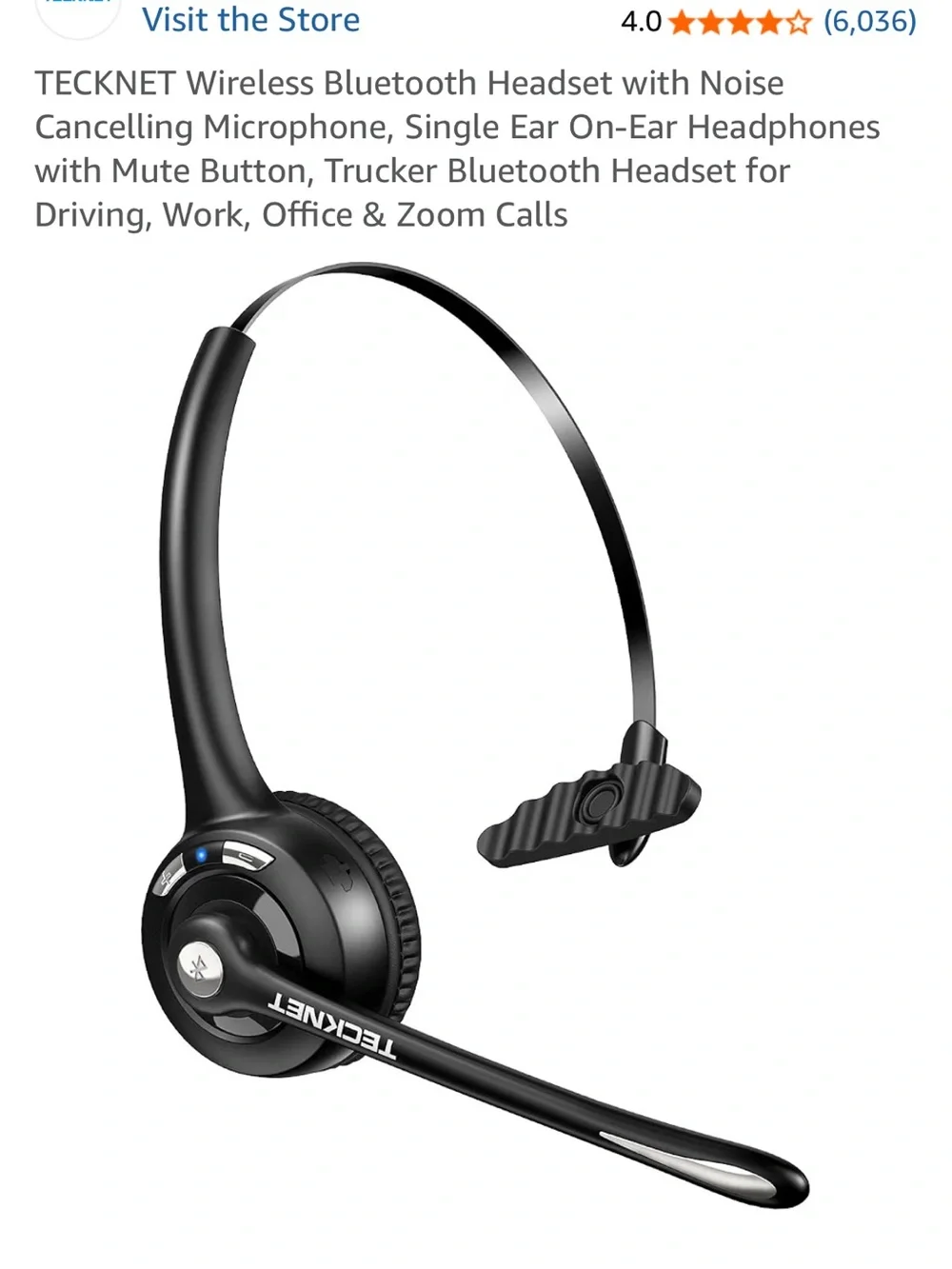 TK-HS004 Wireless Headset - Black